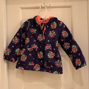 Carter’s toddler girls floral fleece-lined jacket